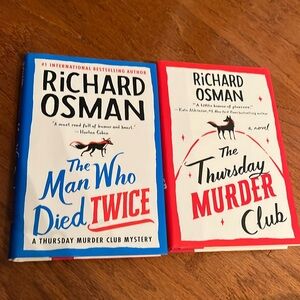 Richard Osman the Thursday Murder club and The Man Who Died Twice mystery novels